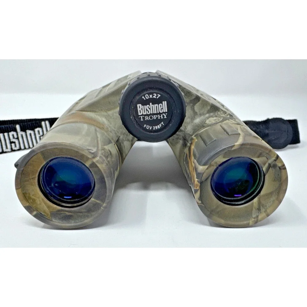 Bushnell Trophy 10x27 Camo Binocular 231028 w/Case Pocket Sized Waterproof